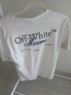 Off-White | Shirts | Oversized Offwhite Waterfall Tshirt | Poshmark